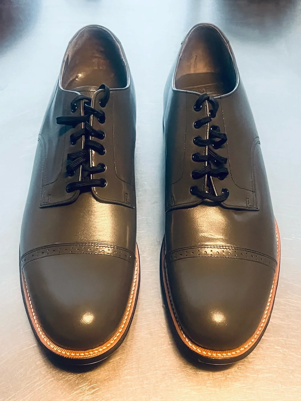 Stacy Adams Madison Cap-Toe Oxford Dress shoes Gray 12 EE wide